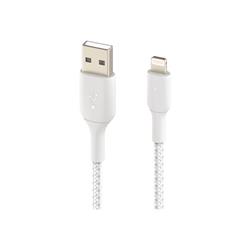 Belkin BOOST CHARGE Lightning to USB-A Cable Braided 2m - White