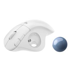 Logitech ERGO M575 Trackball - Optical - 5 buttons - Wireless - Bluetooth 5.0, 2.4 GHz - OffWhite