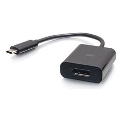 C2G USB-C to DisplayPort Adapter Converter - 4K 60Hz - Black