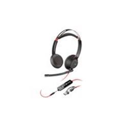 Poly Blackwire 5220 Stereo USB-C Headset + 3.5mm Plug + USB-C