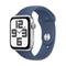 Apple Watch SE GPS 44mm Silver Aluminium Case with Denim Sport Band - M/L