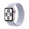 Apple Watch SE GPS + Cellular 40mm Silver Aluminium Case with Blue Cloud Sport Loop