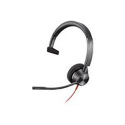 Poly Blackwire 3310 headset - on-ear - wired - USB-A - black