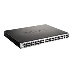 D-Link 48 x 10/100/1000BASE-T PoE ports (370W budget) Layer 3 Stack
