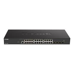D-Link 24-port 10GBASE-T + 4-port 10/25G SFP28 Smart Managed Switch
