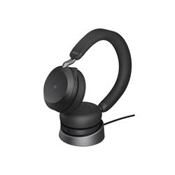 Jabra Evolve2 75 Link390 USB-C MS Teams Stereo Black with Charging Stand