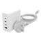 Zagg Wall Adapter USB-C/USB-A 120W 4-port GaN White UK