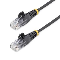 StarTech.com 25cm Black Slim CAT6 Cable
