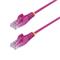 StarTech.com 25cm Pink Slim CAT6 Cable